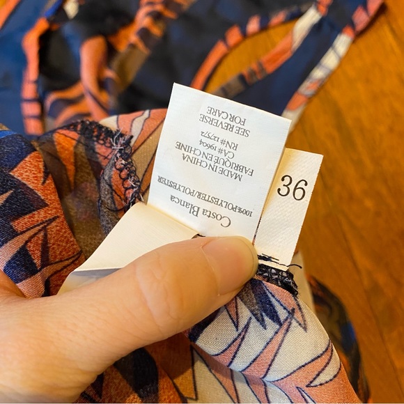 Y2K racerback tank top, semi-sheer, Costa Blanca Size 36 aka XS - Picture 3 of 7